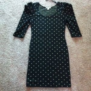 Cute black and gold hearted sparkle dress!