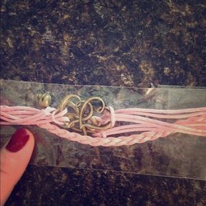 Strappy heart bracelet