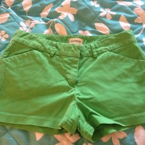 Grass green shorts