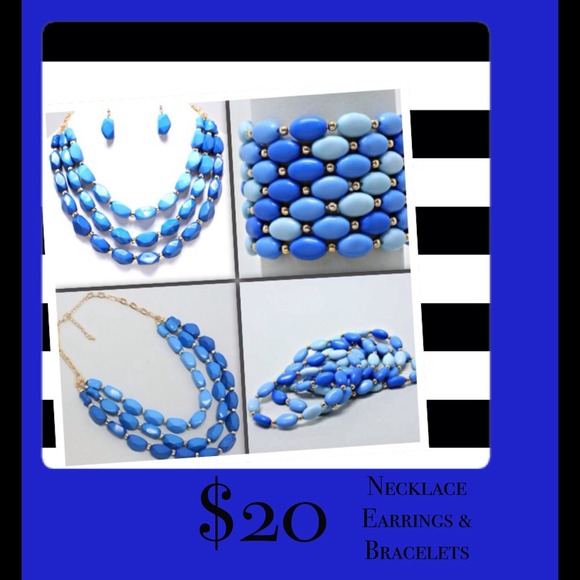 Matching Necklace, Earrings & Bracelets