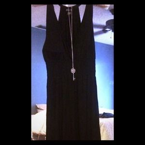Classic black maxi dress