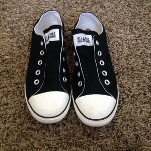 Converse no lace shoes
