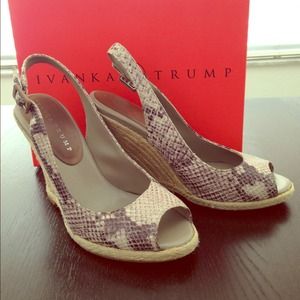 Ivanka Trump Edian Wedge Slingback Sandals