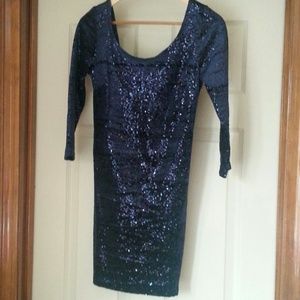 Sequin and shimmer cocktail dress