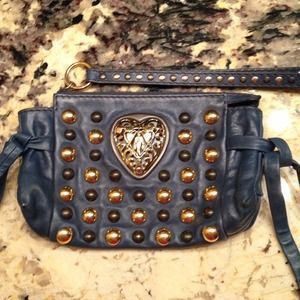 Gucci oceanblue leather bakouska