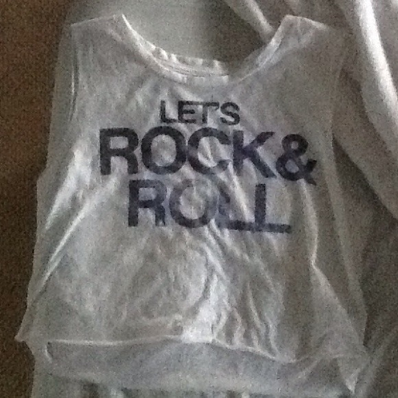 American Eagle "Lets Rock & Roll" muscle tee
