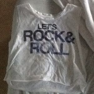 American Eagle "Lets Rock & Roll" muscle tee