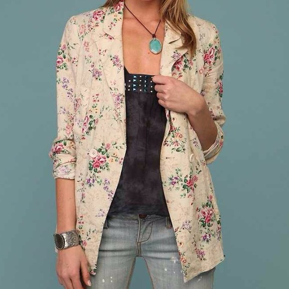Free People Jackets & Blazers - Free people floral blazer