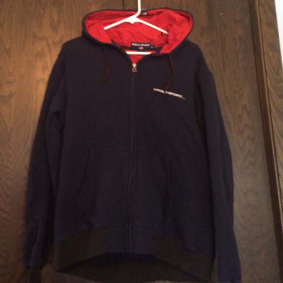 Navy Polo Sport Sweatshirt