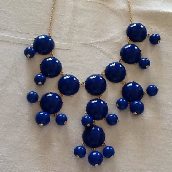 Jewelry - REDUCED..Royal blue bubble necklace /earrings. NWT