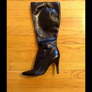 High Black Heel Boots
