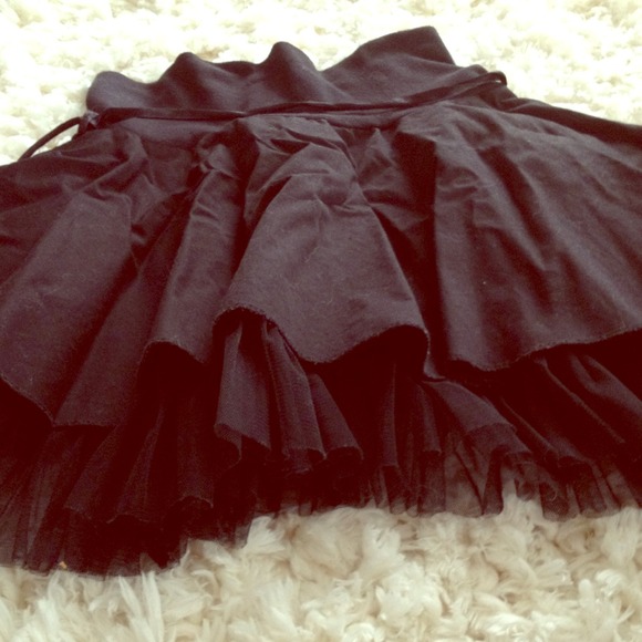 Edgy punk rock black skirt