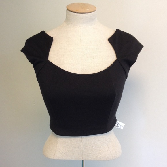 Tops - Black crop top