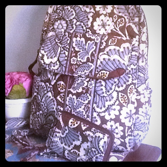 Vera Bradley small backpack and wristlet Bundle!