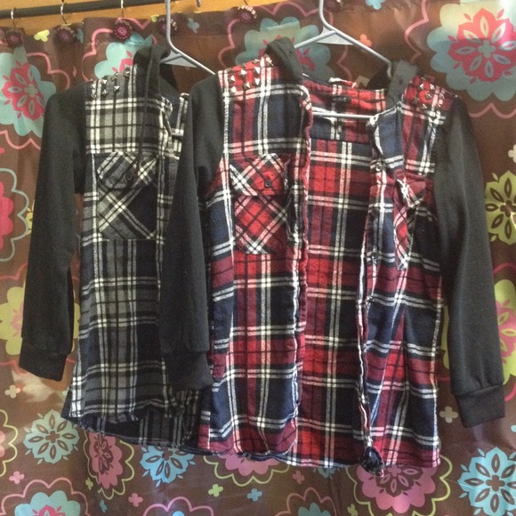 Plaid Hooded Flannel BUNDLE