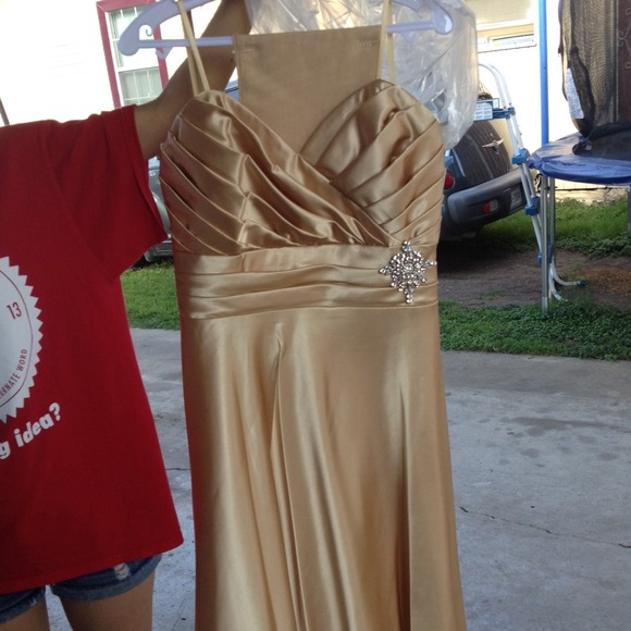 Gold Bridesmaid Dress