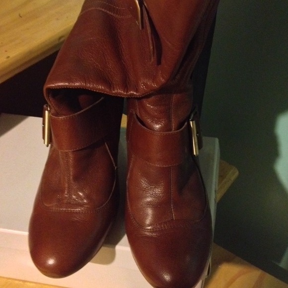 Authentic BCBG calf length boots