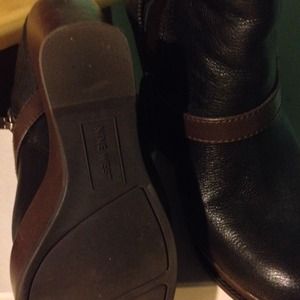 Authentic Nine West Ankle Wedge Heel Boots