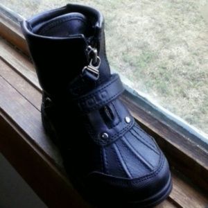 Toddler boys polo boots