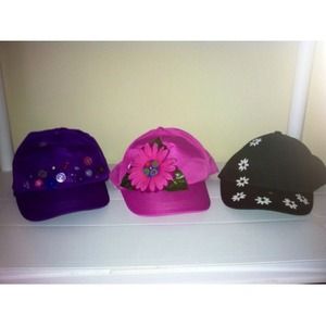 Three Ladies Summer Baseball Caps