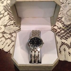 Stainless steel Geneva men's watch