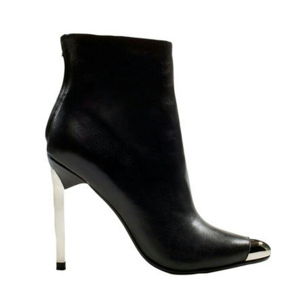 Zara Metal Cap Toe Ankle Boot