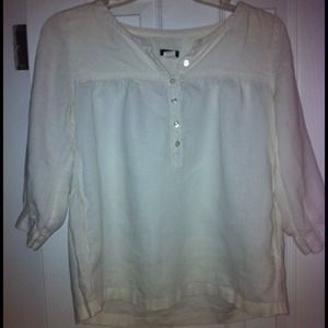 J Crew white blouse