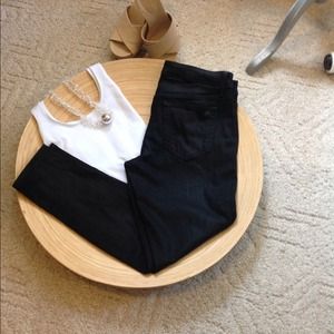 SOLD!!!!! Joes Skinny Ankle Coated Black Jeans