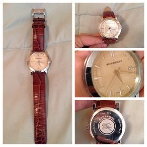 Burberry bu1356 champagne mens watch