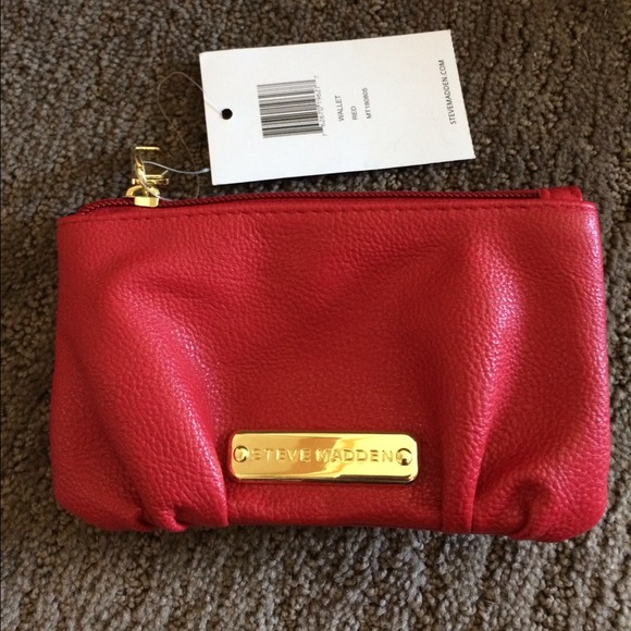 Steve Madden Red Leather Wallet