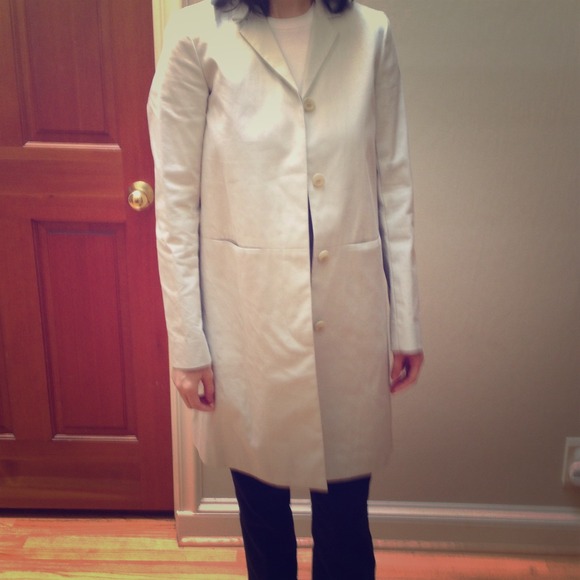 Theory long trench coat