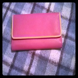 Pink and yellow wallet