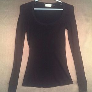 Rebecca Beeson scoop neck thermal top