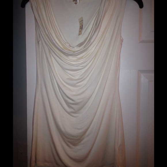 SOLD in bundle Off white dressy sleeveless top NWT