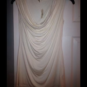 SOLD in bundle Off white dressy sleeveless top NWT