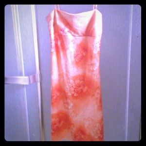 Bright orange sundress