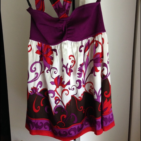 Bebe silk halter top