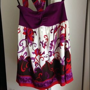 Bebe silk halter top