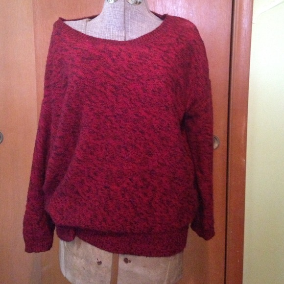 Over-sized Maroon Red Sweater
