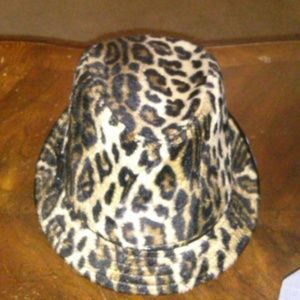 Leopard print fedora brand new and never been worn