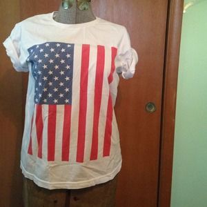 Uni-sex American Flag Tee