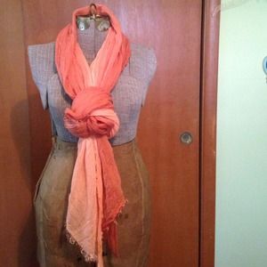 Pink-peach Ombré Scarf