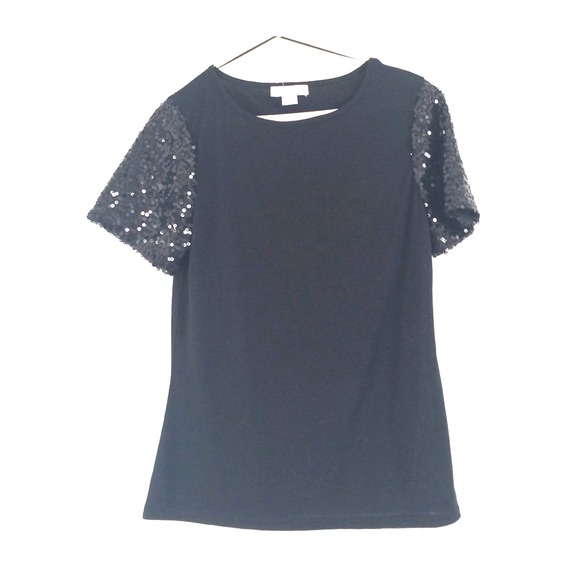 Black sequin shirt