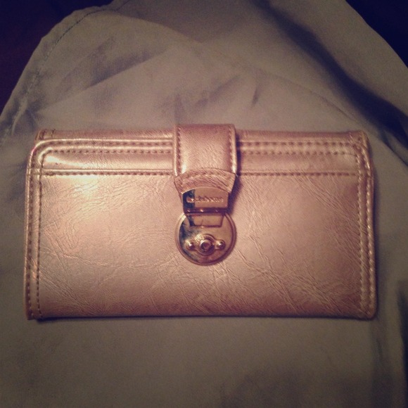 Liz Claiborne silver metallic wallet