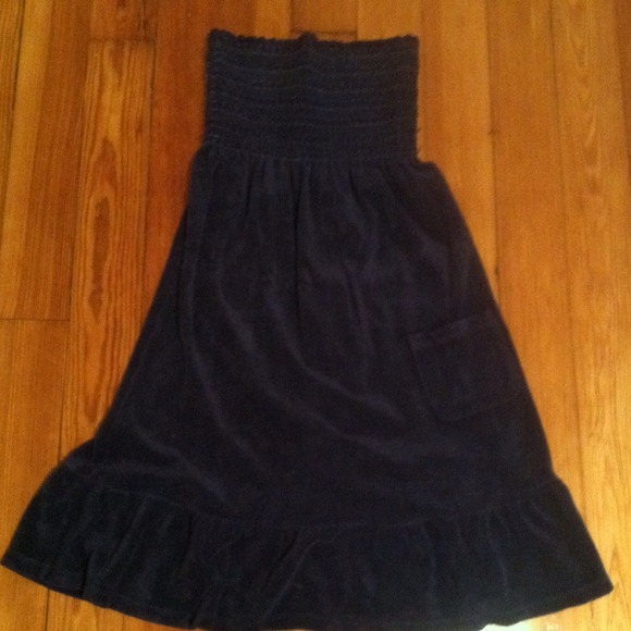 Juicy Couture navy velour dress