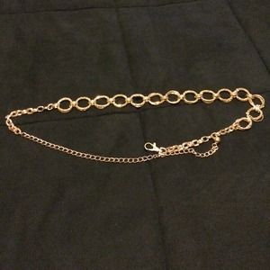 Gold chain belt