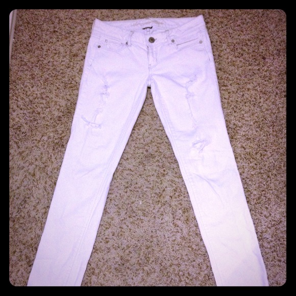 Distressed American Eagle Jeans