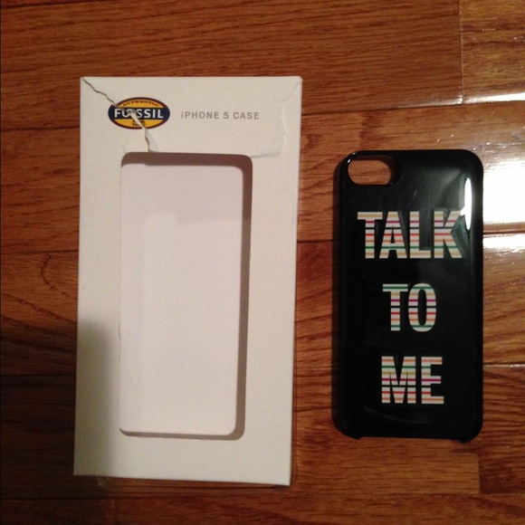 Nwt iphone 5 case "talk to me" case fossil - Picture 1 of 1