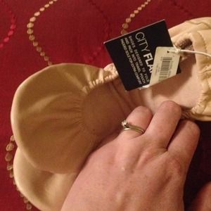 Blush pink city flats