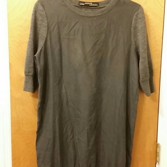 All Saints silk/wool dress